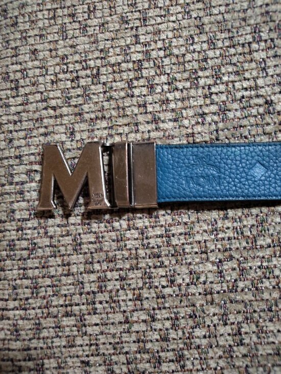100% AUTHENTIC MCM Embossed Leather Monogram Reversible Belt - 35.5 ” Last Hole main image 15